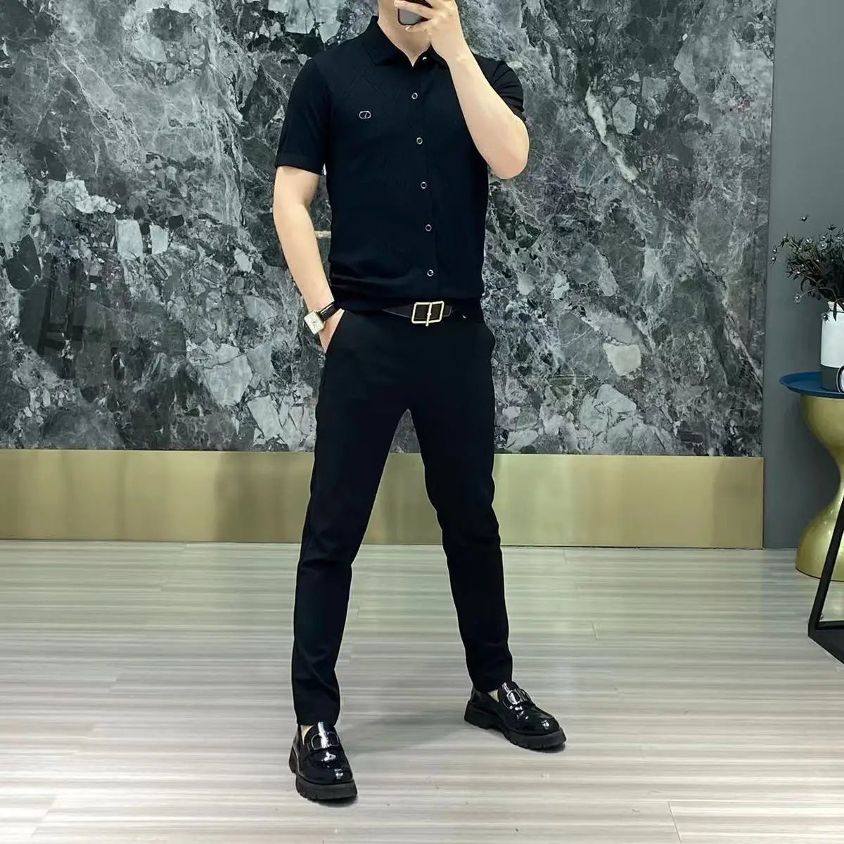MEN'S ICE SILK BUSINESS SHIRT