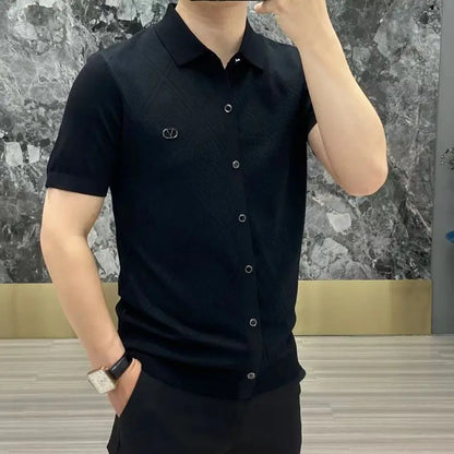 MEN'S ICE SILK BUSINESS SHIRT