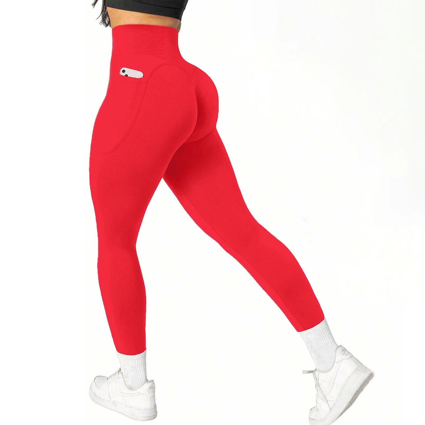 Calça de ioga de cintura alta