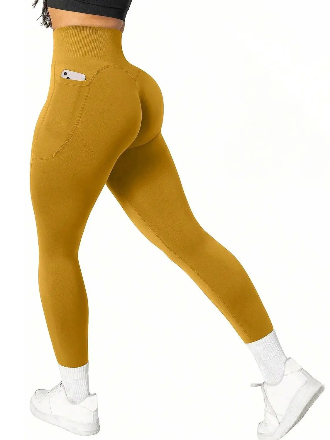 Calça de ioga de cintura alta