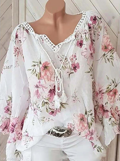 Blusa feminina com decote