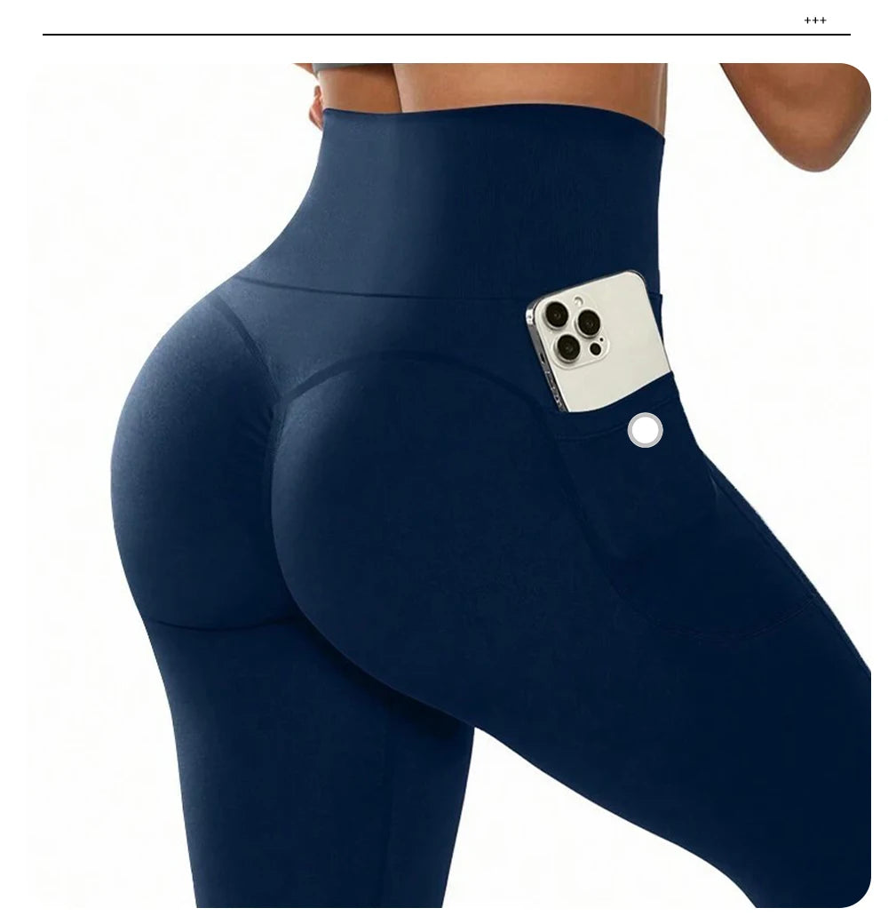 Calça de ioga de cintura alta