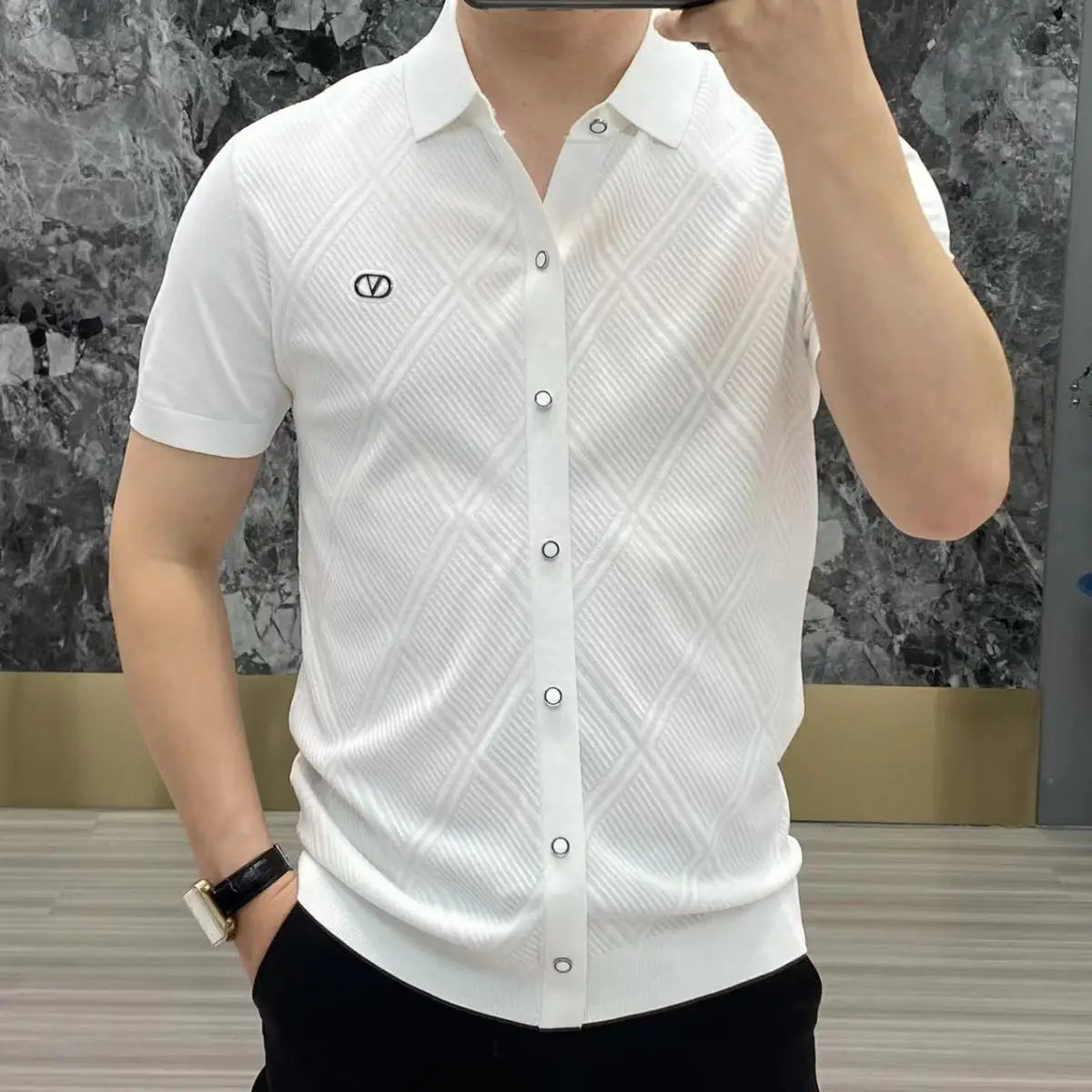 MEN'S ICE SILK BUSINESS SHIRT