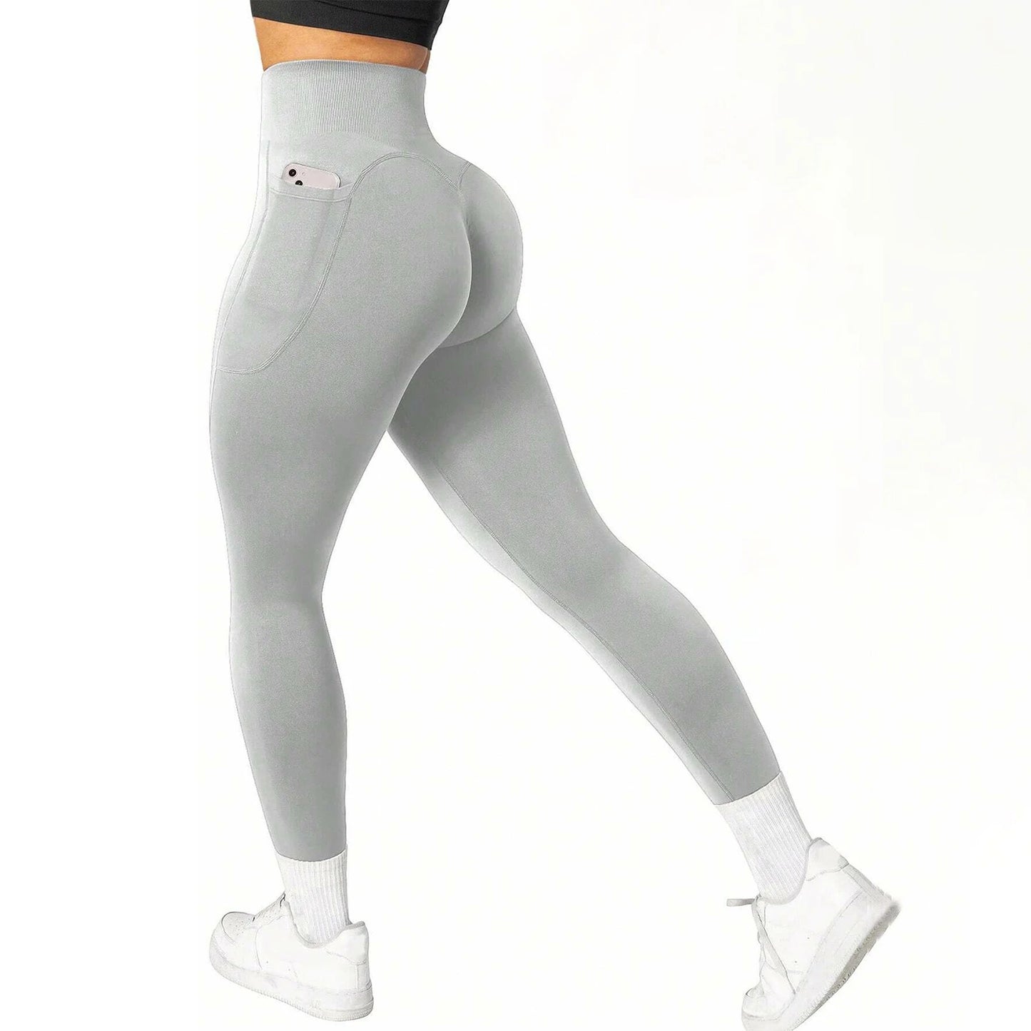 Calça de ioga de cintura alta
