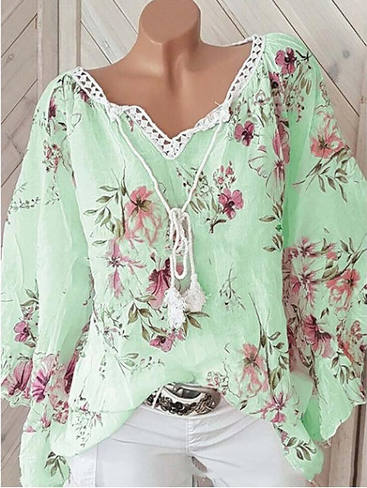 Blusa feminina com decote