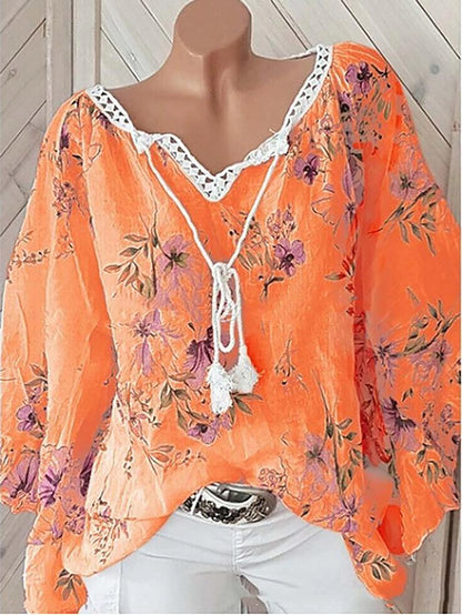 Blusa feminina com decote