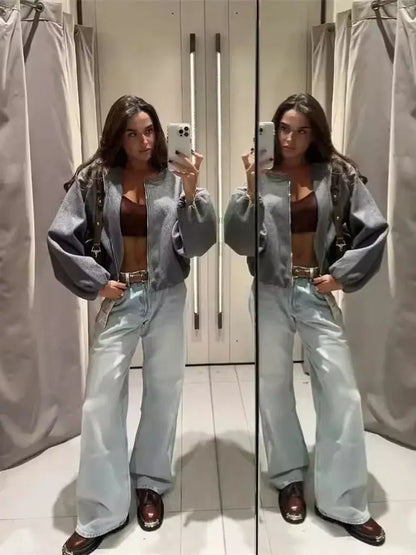 Jaqueta feminina retrô