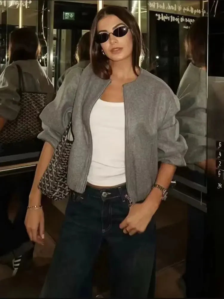 Jaqueta feminina retrô