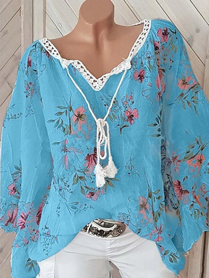 Blusa feminina com decote